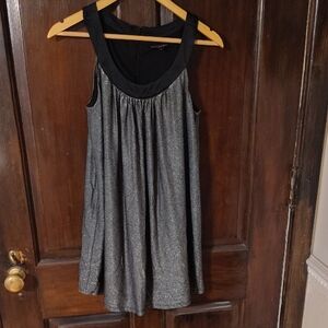 Vintage Betsey Johnson Black and Silver Dress SIZE 8
